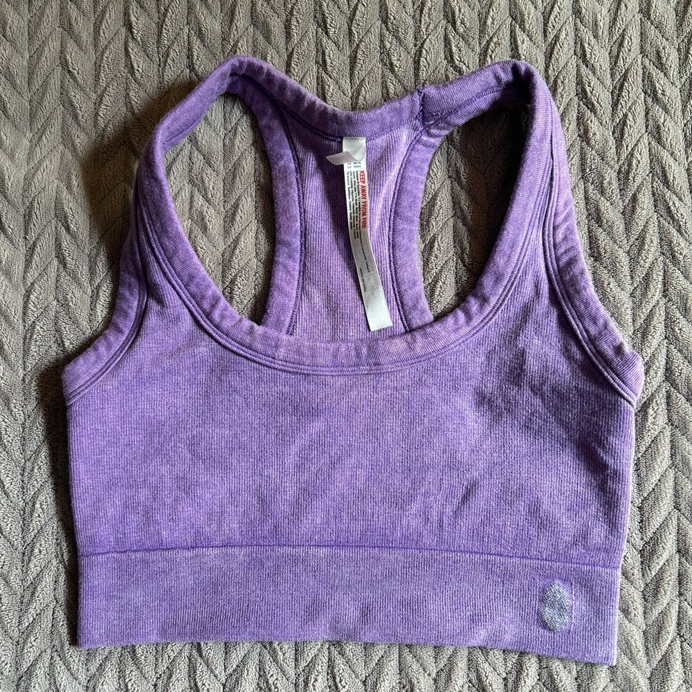 Vibrant Purple Racerback Sports Bra